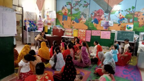 Central District Legal Services Authority under the aegis of NALSA and DSLSA, in the observance of National Motherhood Day organized awareness session on 11.04.2023