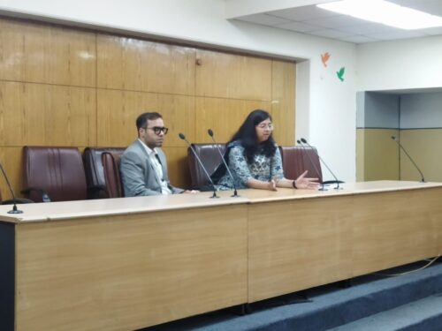 On the occasion of this year’s International Women’s Day i.e. on 08th March’2023,Central DLSA under the  “Project Suchetna: Legal Awareness to Brighten Lives”, during the visit of a group of 5 girl students each  of Miranda House college, Hindu College and Law Faculty