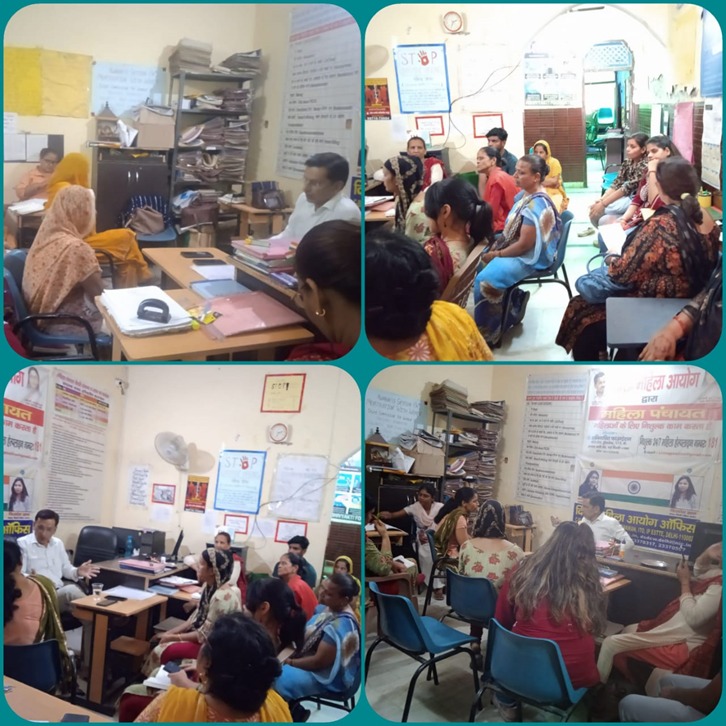 Central District Legal Services Authority under the aegis of NALSA and DSLSA, organized awareness sessions in the office of Mahila Panchayat. Mahila Panchayats are platforms designed to empower women by raising awareness about their legal rights and providing them with necessary information and support.