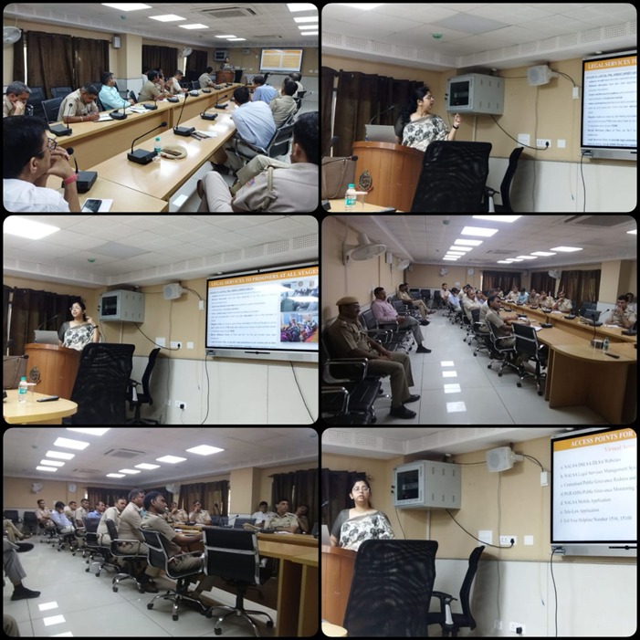 Ld. Secretary, Ms. Rishika Srivastava held legal awareness session for police officers on 16.06.2023 on the topic of Introduction to Legal Services Authorities and their activities, Delhi Victim Compensation Scheme, 2018 and Delhi Witness Protection Scheme, 2015, Availability of free legal aid by DLSA.