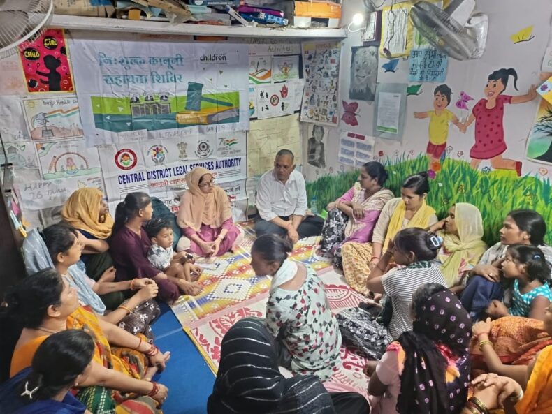 Legal Awareness Camp in collaboration with RCI NGO at Valmiki Basti, RPF Line on 29 July 2025