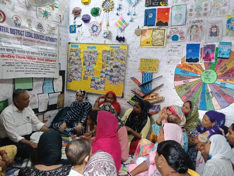 Legal Awareness Camp in partnership with RCI NGO at Tulsi Nagar Community, Delhi on 25 July 2025