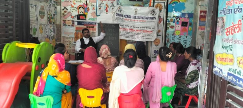 Legal Awareness Session and set up a Legal Services Help Desk at Saheli Samanvay Kendra, Burari on 30 July 2025