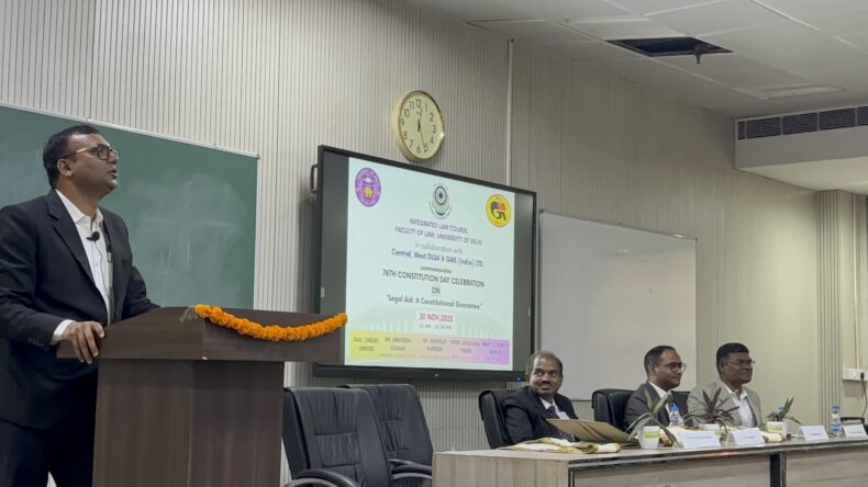 Educational session on “Legal Aid: A Constitutional Guarantee” as part of the 76th Constitution Day celebrations on 20 November 2025