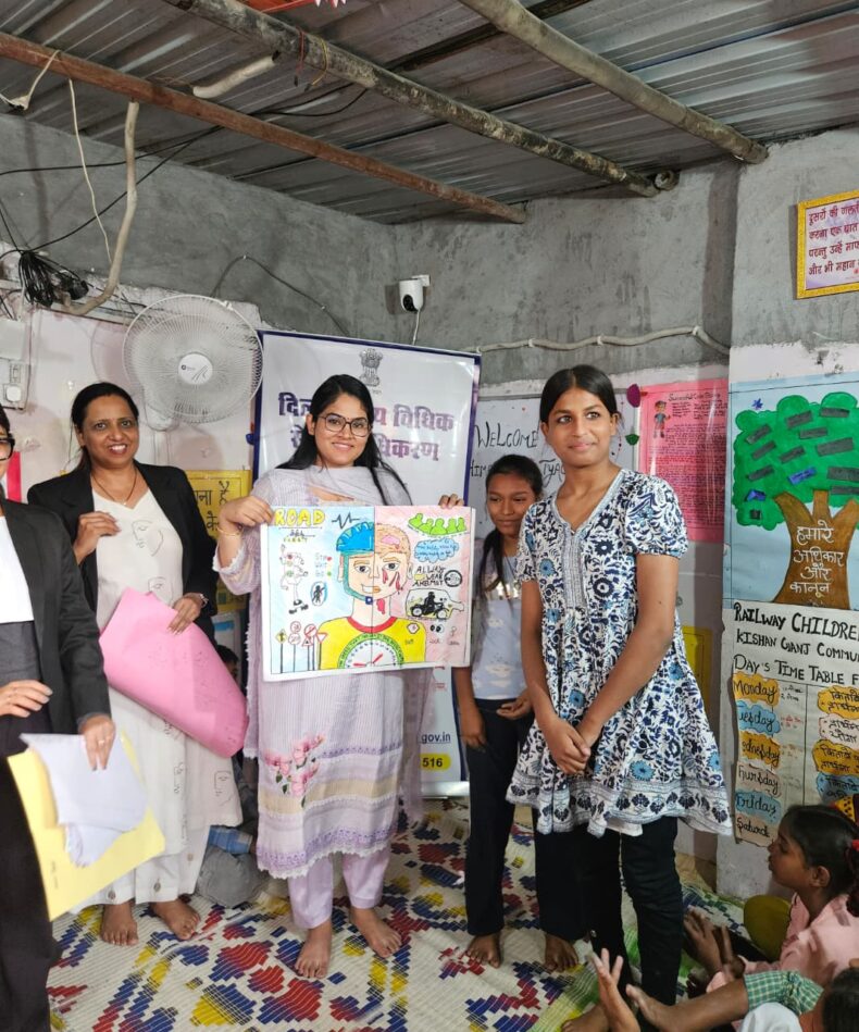 Awareness Session for children on Cyber Bullying, protecting personal information and privacy and how to respond to unsafe situations on 11.11.2025 at Sarai Rohila Railway Station.