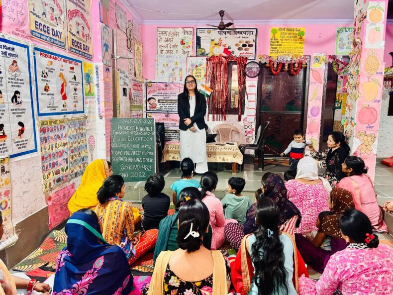 In celebration of International Women’s Day, a Legal Awareness Session was organized at SSK-483, Baba Colony, Burari, Delhi by the Central District Legal Services Authority on 12.03.2026