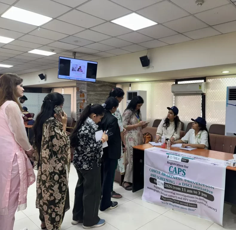 CDLSA and WDLSA organised Cancer Awareness, Prevention and Screening (CAPS) Camp at the Tis Hazari Courts Complex on the occasion of International Women’s Day on 11.03.2026