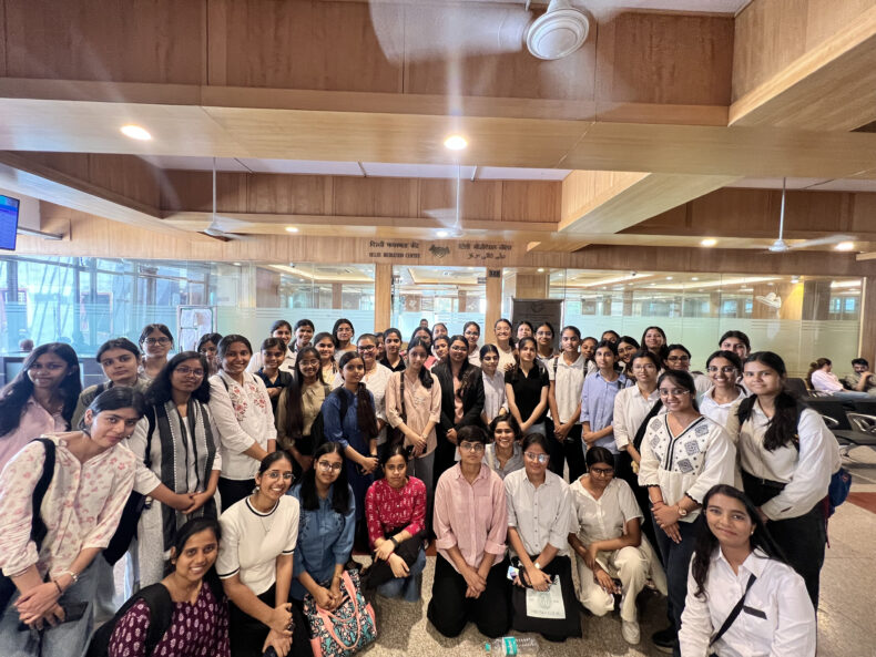 CDLSA facilitated an educational court visit to Tis Hazari Courts for students of Miranda House College, University of Delhi, under the legal literacy workshop programme “Vidhi Vaarta: Saksham through Shakti.”