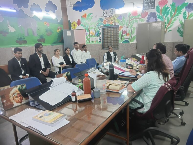 NALSA interns attached with CDLSA, Tis Hazari Courts, Delhi, visited the Child Welfare Committee-III, Sewa Kutir Complex, Kingsway Camp on 12.05.2026