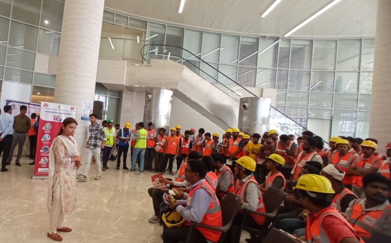 Central District Legal Services Authority successfully organized Heat-Wave Preparedness and Labour Welfare Camps at three major construction sites in Delhi on 06.06.2026