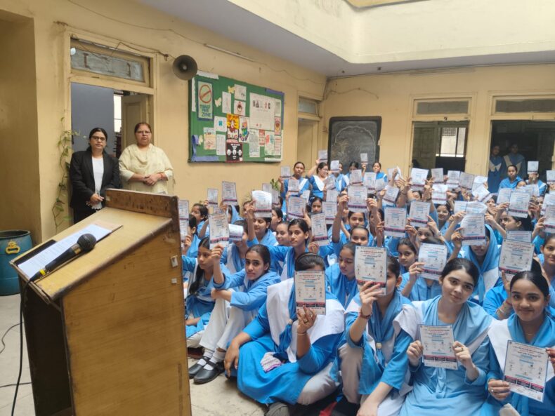 CDLSA established a Legal Literacy Club at SGTB Girls Senior Secondary School, Pulbangash, Delhi with a Legal Awareness Session under the DSLSA Campaign “Conversations on Touch: Protecting the Tender Hearts” on 16.07.2026