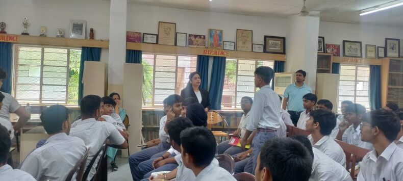 Legal Awareness Session at Salwan Boys’ Senior Secondary School, Rajinder Nagar, Delhi, as part of the awareness campaign “Empowered Youth, Stronger India / सशक्त युवा, सशक्त भारत” on the topic “Cyber Rights and Digital Safety in the Modern World” on 21.08.2026