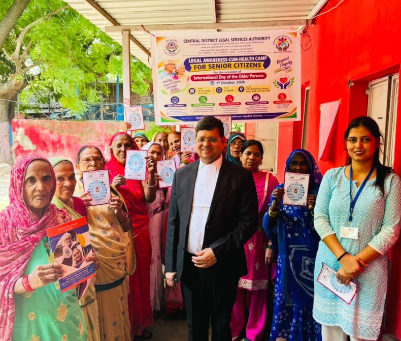 International Day of Older Persons: Central DLSA organized a Senior Citizens Awareness and Well-being Camp at Delhi Brotherhood Society, Old Age Home on 01.10.2026