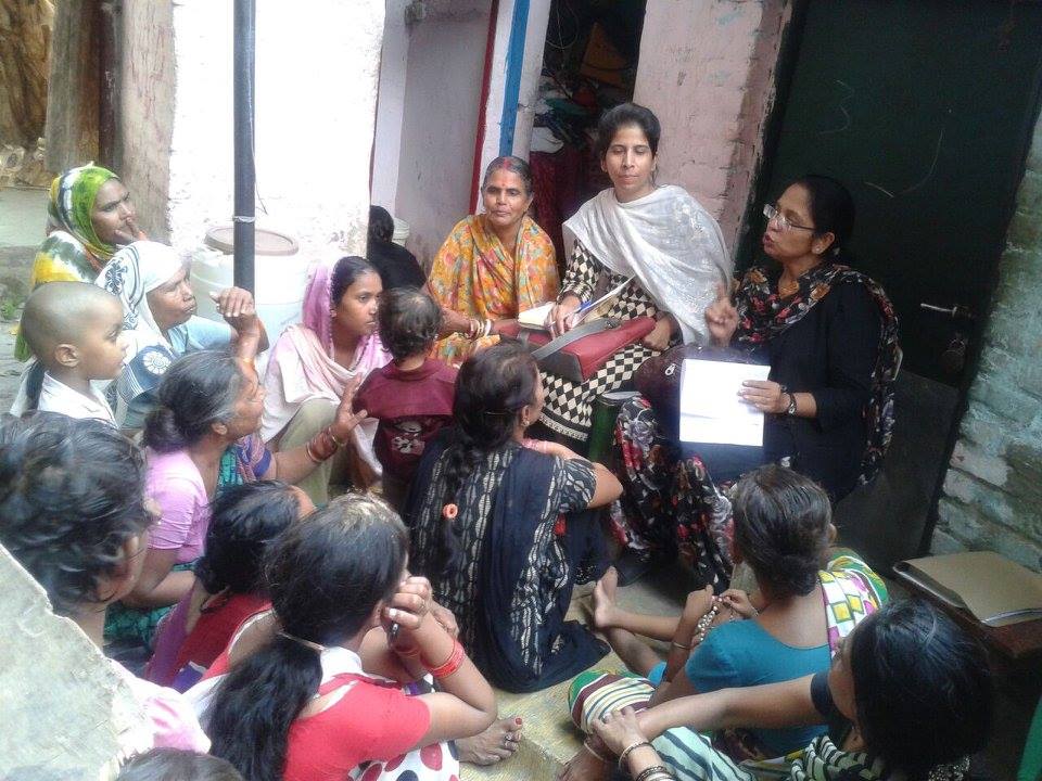 Keeping in view the needs of a particular area, East Dlsa in association with AMBA Foundation NGO organized an Awareness Camp on “Protection of Women from Domestic Violence” at Community Level at Indra Camp, Trilok Puri, Delhi, where a number of women pertaining to base level of the community participated and discussed their problems. Ms Niraml Chawla Bhalla, LAC DLSA East gave them lecture and had interactive session with them. She also addressed to their problems and complaints. She also made them aware about the Legal Services being provided by DLSAs to women. Participants requested to arrange such kinds of programme in future also.