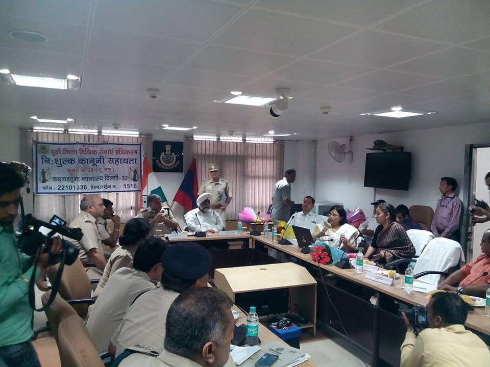 East Dlsa in collaboration with Delhi Police organised awareness Programme on 26.09.16 for the police officers at the DCP office district east on the topic “POCSO Act 2012” as per the monthly plan of DSLSA. Ld. District and the sessions judge east n chairman DLSA East Sh.Talwant Singh kindly consented to be the chief guest, Ms. Illa Rawat Ld. POLC as resource person and Sh.Raghubir Singh Ld. designated Court under POCSO Act as guest of honour at the event. The chairman CWC and Chief Prosecutor were the special Invitees. The session was fruitful in as much as all the SHOs, ACPs n other police officers for district east were given training cum sensitization on the said topic.