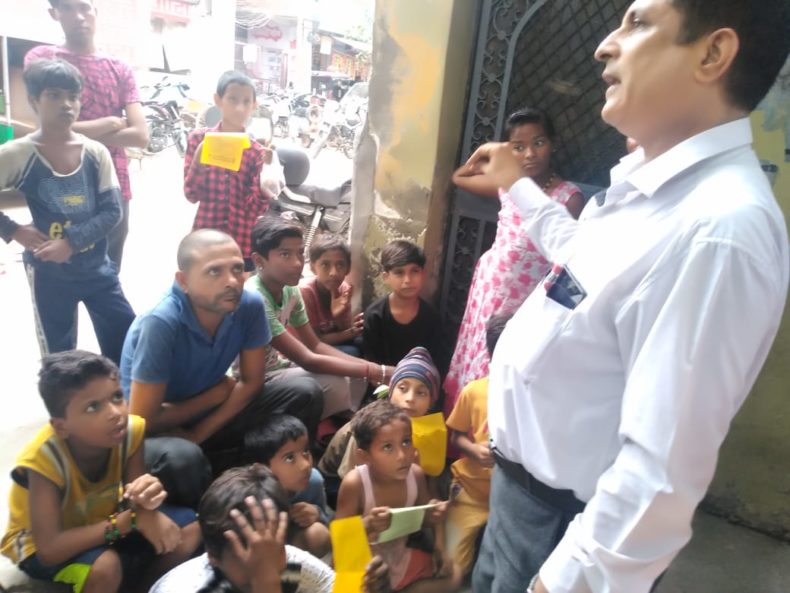 DLSA (East) in association with CFAR organised an Awareness Programme at Community Level on the topic “Drug  & Substance Abuse & Services being provided by DLSA” on 20.08.2018 at 04 :00 pm at Block-20, Kalyanpuri, Delhi. Sh. Charan Jeet, LAC (DLSA)/East was the Resource Person assisted by Ms. Dolly, PLV & Ms. Suman, PLV who delivered lecture and had interactive session with the participants.