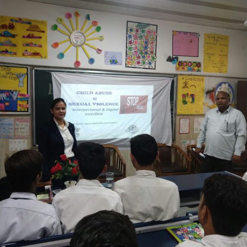 In compliance of directions of DSLSA, DLSA (East) in association with District Education Authorities organised an Awareness-cum-Sensitization Programme at “GBSBV, Rani Garden, Delhi  for the students of the school on “Sexual  Violence  Module” on 08.08.2018.  Ms. Sonal Chauhan (DLSA)/East was the Resource Person for the programme who addressed a big number of  students through lectures, PPTs, Videos etc. and had interaction with them.