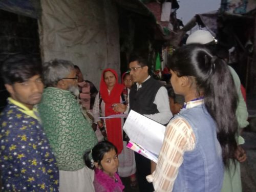 In compliance of directions of Delhi State Legal Services Authority and as directed by the Ld. District & Sessions Judge/Chairman (DLSA)/East, to celebrate “National Legal Services Day” ,   with a view to create awareness amongst masses at down trodden areas  of East District,  this Authority has Launched  a Ten days (15 Prog.) “Door to Door Campaign” from 15.11.2018 to 24.11.2018.  During the campaign,  a team consisting of  Sh. Umesh  Chand Mishra, LAC & Ms. Hema, PLV & Ms. Kanta Prasad, PLV  visited  Gazipur Dairy Farm, PS- Gazipur, Delhi  and distributed pamphlets, booklets and had interaction with the general public on 15.11.2018.