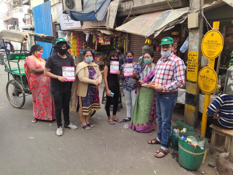 “Latest Guidelines regarding control of Pollution, Ban on Crackers etc.” on 13.11.2020 in Krishna Nagar Area of East Delhi.