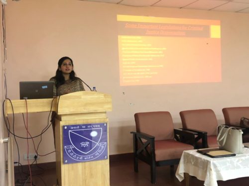 Legal Awareness Session for the students of PGDAV College on 04.02.2021.