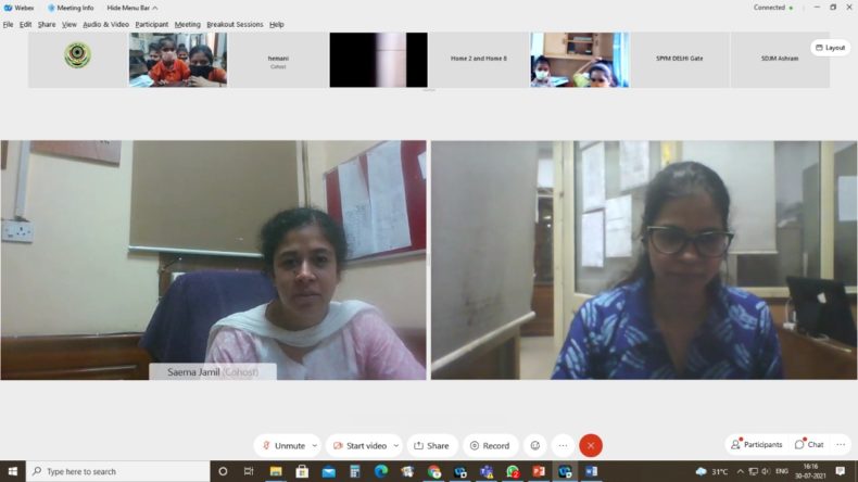 Online Awareness Programme with SPYM and CWC on 30.07.2021.