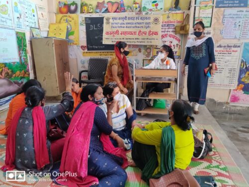 Help Desks at Saheli Samanvay Kendra’s of East District Area at Mandawali & Khichdi Pur Village, Delhi on 06.09.2021.