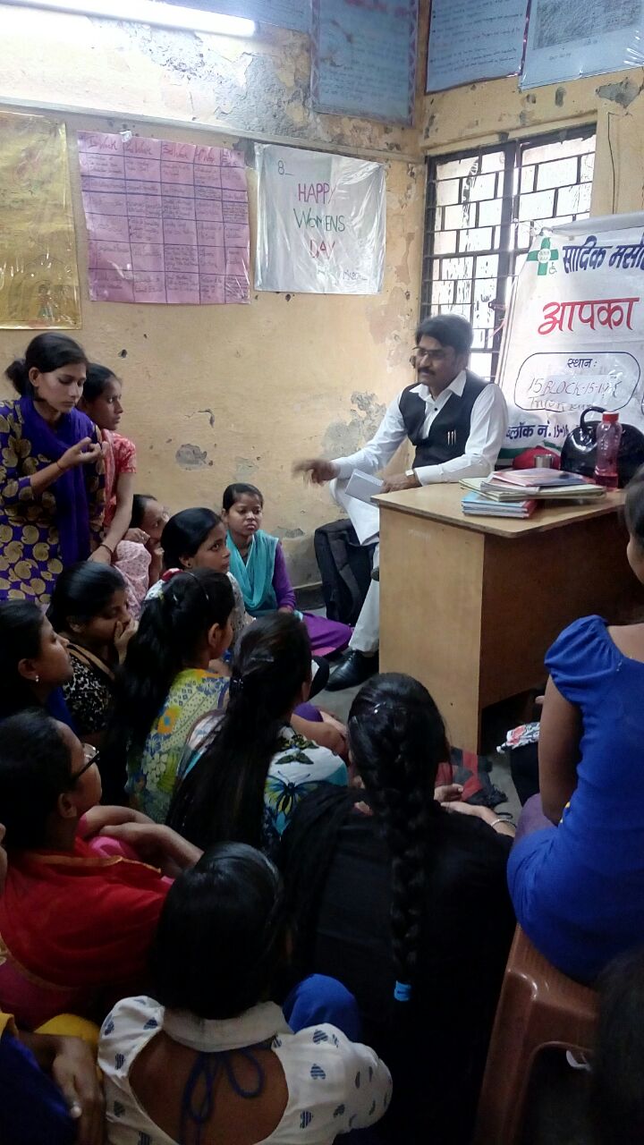 Awareness Programme on Domestic Violence oranised by  East DLSA at Community Level for women in association with Sewa Bharat NGO conducted on 22.04.2016. Sh. Rajni Kant, LAC was resource person.
