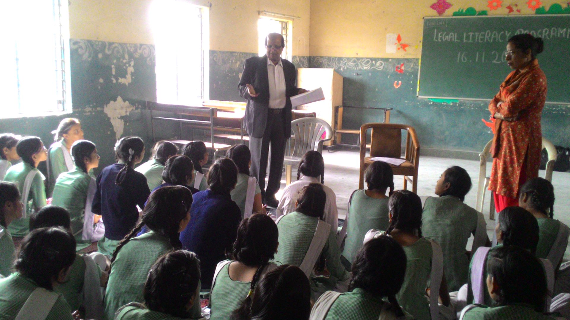 North DLSA organized a Legal Literacy programme at SKV-A-BLK Jahangir Puri Delhi