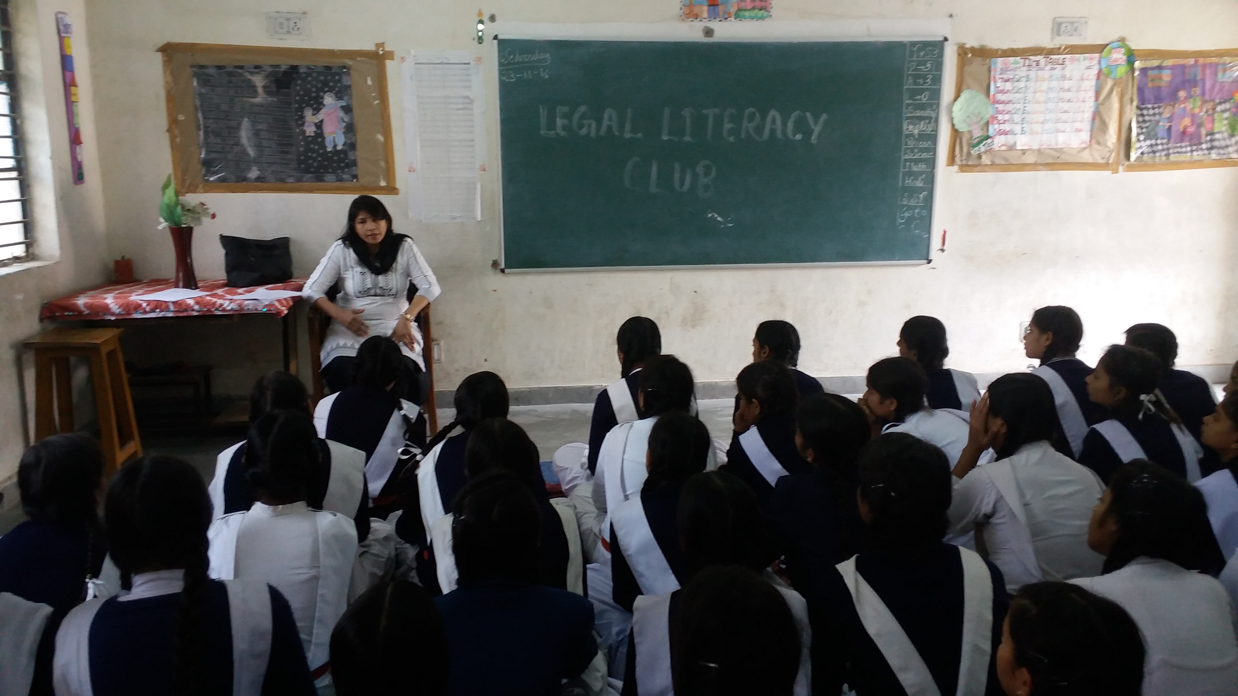 North DLSA organized a Legal Literacy programme at Govt. Girls. Sec. School, Samaypur Badli, Delhi