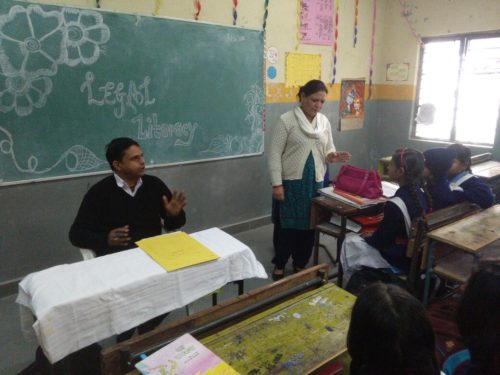 North DLSA organized a Legal Literacy programme at Govt. Girls. Sr. Sec. School, Bankner, Narela, Delhi