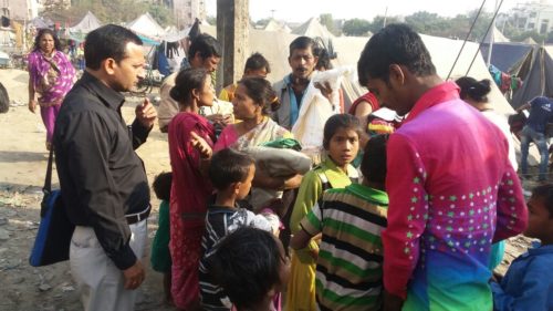 Woolen Clothes Distribution at Rithala Slums, Delhi