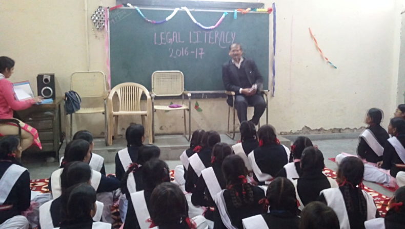North DLSA organized a Legal Literacy programme at SKV, Bawana, Delhi