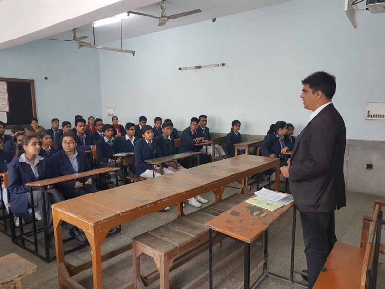 Legal Literacy programme at Ravindra Public School, SD BLK, Pitampura, Delhi