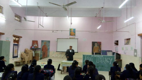 Legal Literacy programme at SKV, Timarpur, Delhi