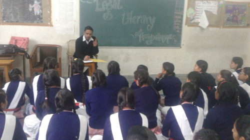 Legal Literacy programme at Govt. Girls. Sr. Sec. School, Samaypur, Delhi