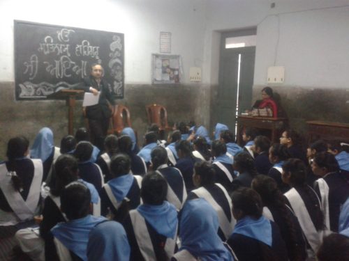 Legal Literacy programme at Guru Nanak Girls Sen. Sec. School, Subzi Mandi, Delhi