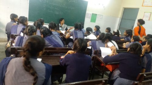 Legal Literacy programme at Govt. Girls. Sec. School, Depty Ganj, Delhi