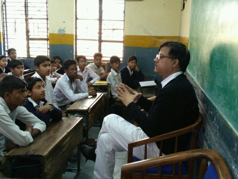 Legal Literacy programme at Govt. Boys Sec. School, Azadpur, Delhi