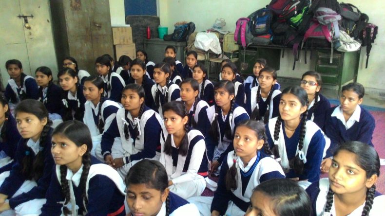 Legal Literacy programme at Govt. Girls Sec. School, Samaypur, Delhi