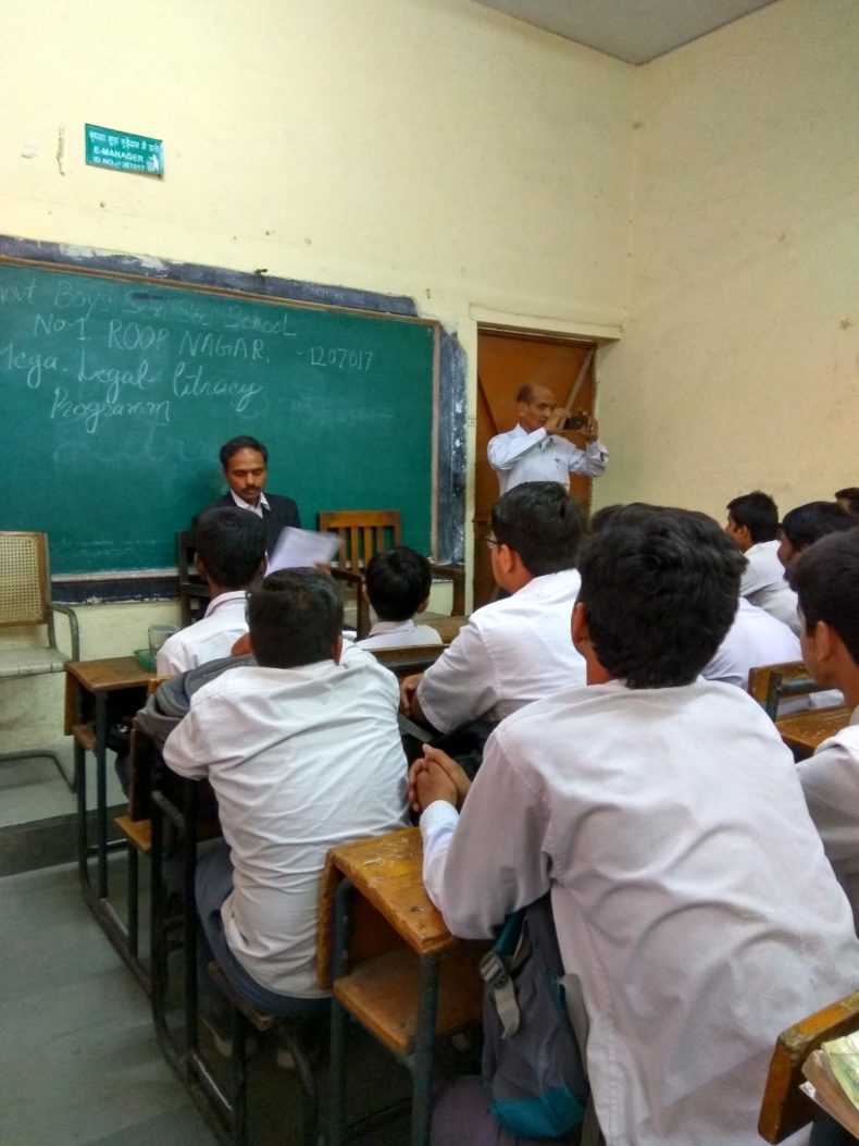 Mega Mass Literacy Programme at G.B.S.S School No. 1, Roop Nagar, Delhi.