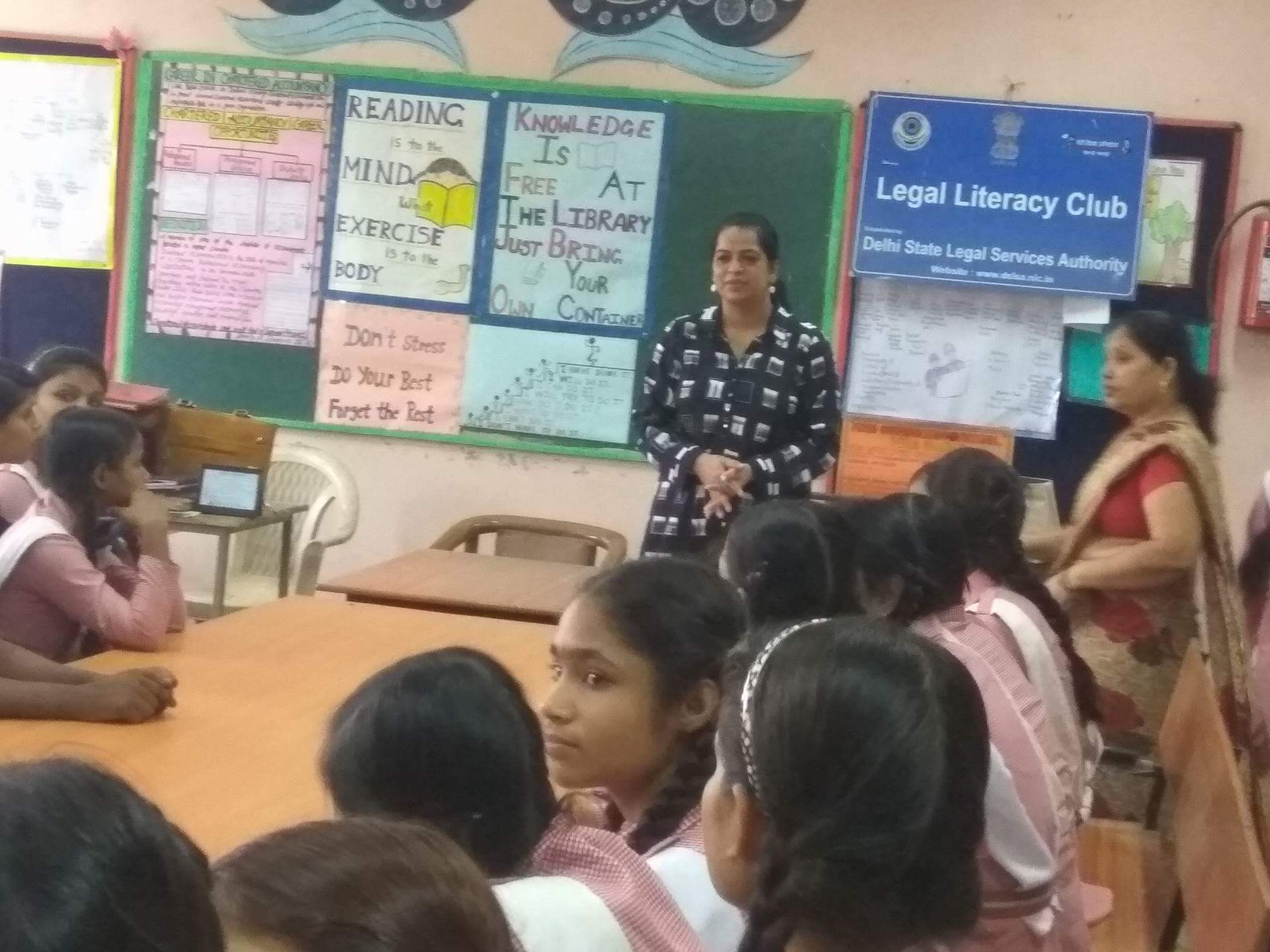 Legal Literacy Programme at SKV School Rohini, Delhi.