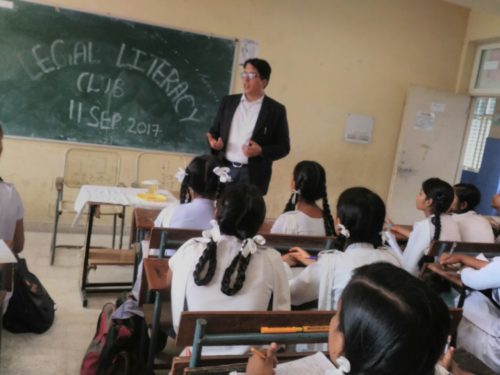 Legal Literacy Programme  at GGS School, Jahangirpuri, Delhi.