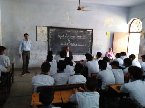Legal Literacy Programme at S.U Singh(Co-Ed),Shastri Nagar,Delhi.