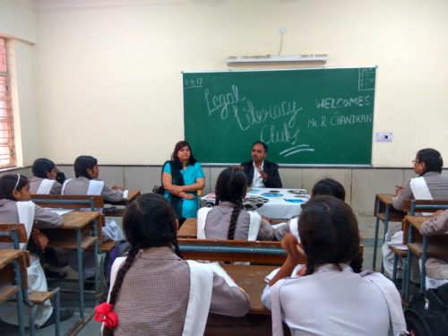 Legal Literacy Programme at GGSS School,Sultanpuri,Delhi.