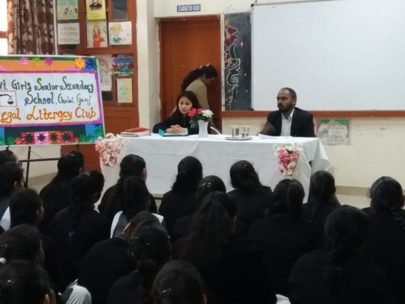 DLSA North, Rohini Courts organized a Legal Literacy Programme  at Govt. Girls Senior Secondary School, Chabi Ganj Kashmiri Gate, Delhi.