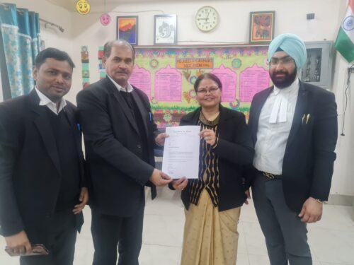 Add-On Course on the topic “Property Laws” on 13.02.2023 at Govt. Girls Senior School, Shahbad Daulatpur, Delhi.