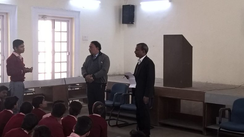 NDDLSA organised an Awareness Programme on the topic “Drug and Substance Abuse” among the students of N.P Boys Sr. Sec. School, Mandir Marg on 23.01.2017 by Sh. Ram Awadh Yadav, LAC