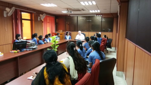 New Delhi District Legal Services Authority organised a visit for school students from Mater Dei School, Tilak Lane in Patiala House Court to observe the court proceeding on 20.04.2017.