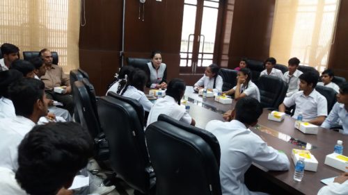 New Delhi District Legal Services Authority organised a visit for school students from N.P Co-ed Sr. Sec, Tilak Marg in Patiala House Court to observe the court proceeding on 15.04.2017.