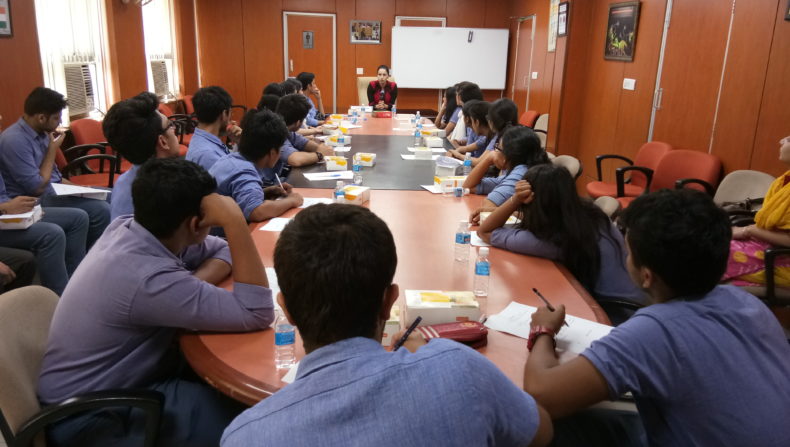 New Delhi District Legal Services Authority organised a visit for school students from Modern School, Barakhambha Road in Patiala House Court to observe the court proceeding on 18.04.2017.